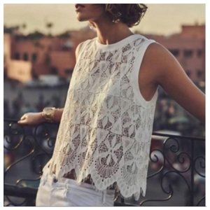 Anthropologie Deletta Lace Top